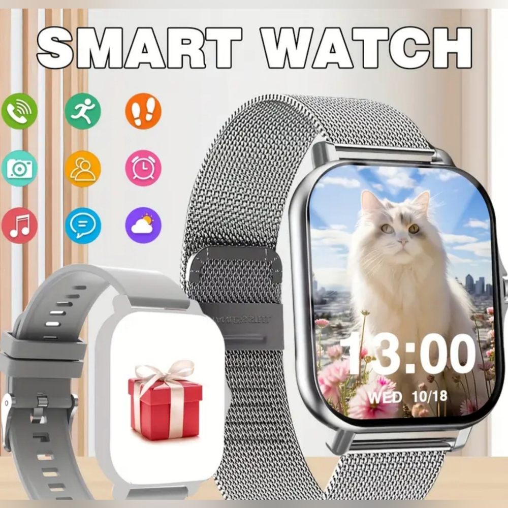 Smart Watch For Android & IOS Cellphones with Extra Band